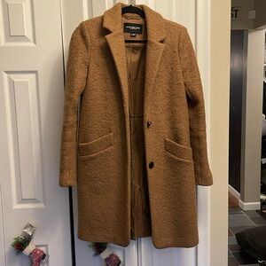 Marc New York by Andrew Marc Boucle Dress Coat - Tan - Size 4